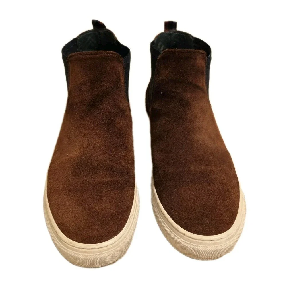 Ted Baker Mens 8.5 London Lykeen Brown Suede Casual Lifestyle Daily Chelsea Boot